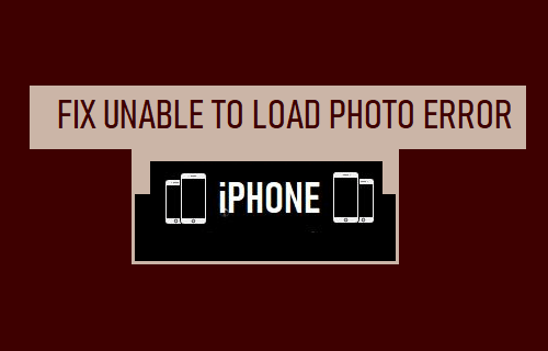 "Unable to Load Photo" Error on iPhone