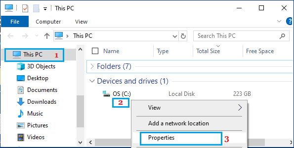 Open System Properties Using This PC