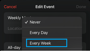 Select Even Repeat Frequency