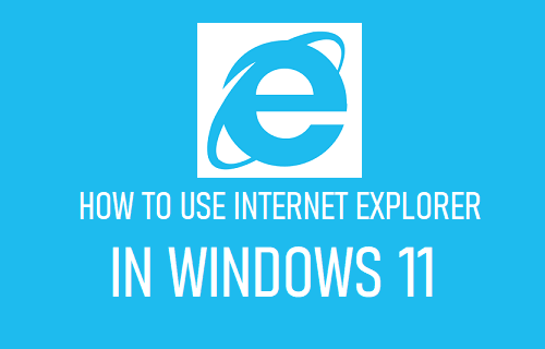 Use Internet Explorer in Windows 11