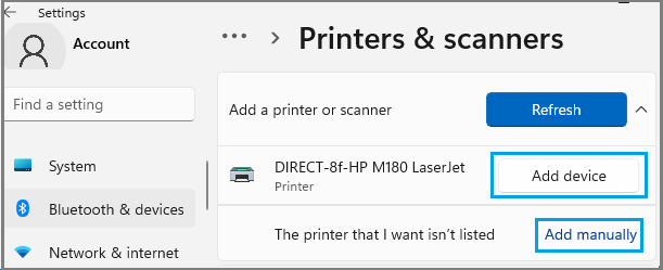 Add Wireless Printer to Windows 11 Computer