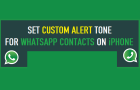 Set Custom Alert Tone for WhatsApp Contacts on iPhone