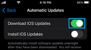 Automatically Download Updates on iPhone