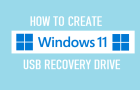 Create Windows 11 USB Recovery Drive