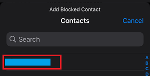 Select Numbers to Block on iPhone