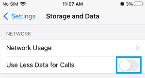 Use Less Dara for Calls Option in WhatsApp