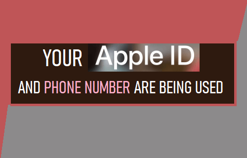 Your Apple ID and Phone Number are Being Used