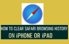 Clear Safari Browsing History on iPhone or iPad