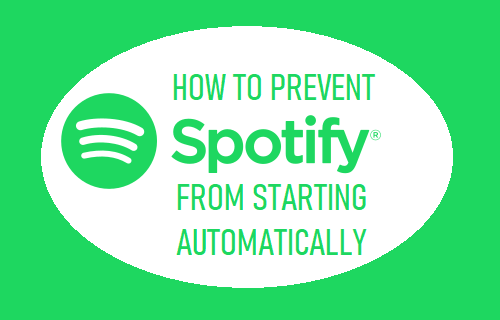 Evite que Spotify se inicie automáticamente