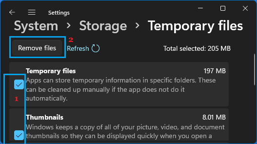 Clear Temporary Files Cache from Windows 11 PC