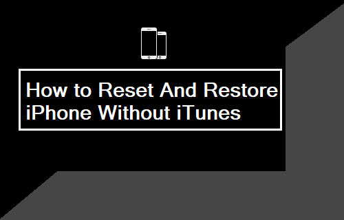 Reset and Restore iPhone Without iTunes