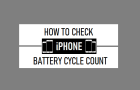 Check iPhone Battery Cycle Count