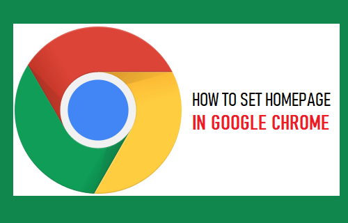 Establecer página de inicio en Google Chrome