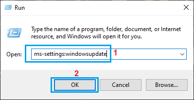 Check For Windows Updates Using Run Command