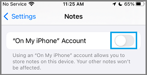 Disable Notes On Iphone