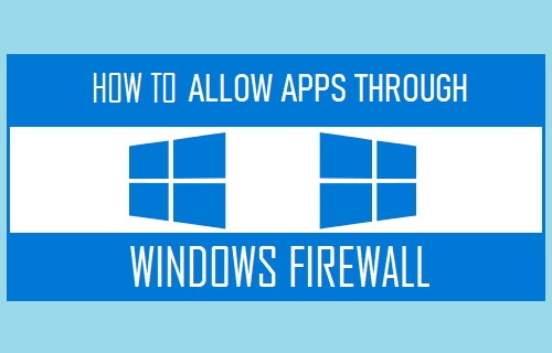 Permitir aplicaciones a través del Firewall de Windows