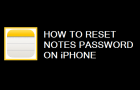 Reset Notes Password on iPhone