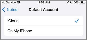 Set Icloud As Default Notes Account On Iphone