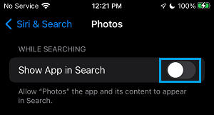 Stop Photos from Appearing in Spotlight Search on iPhone