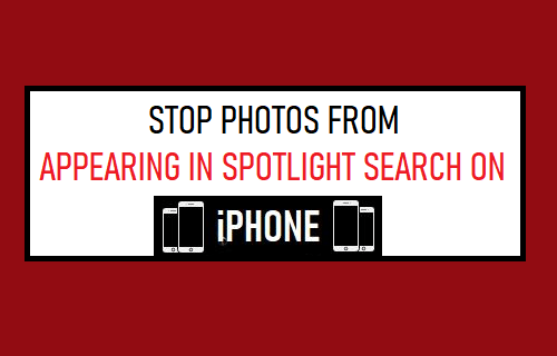 Prevent Photos from Appearing in Spotlight Search on iPhone