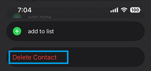 Delete Duplicate Contact on iPhone