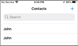 Duplicate Contacts on iPhone