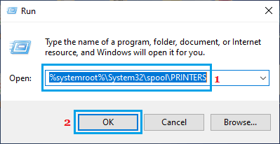 Navigate to Printers Folder Using Run Command