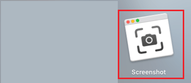 Open Screenshot Tool in Mac