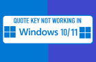 Shift Key Not Working
