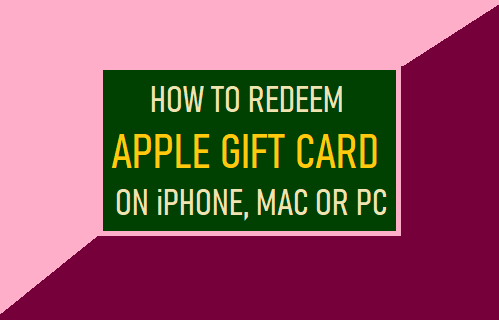 How to Redeem Apple Gift Card on iPhone or Mac