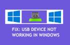 USB Device Not Working in Windows