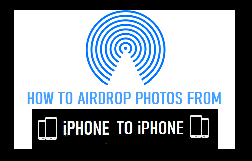AirDrop Photos from iPhone to iPhone