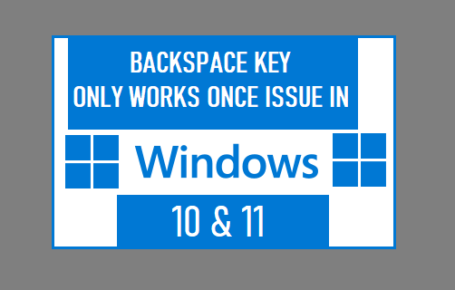 La tecla de retroceso solo funciona una vez Windows 11/10
