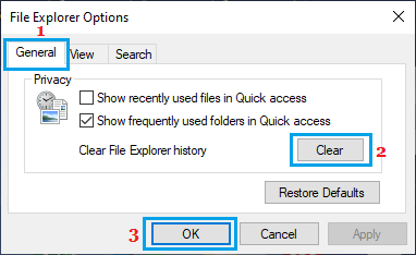 Clear File Explorer Cache