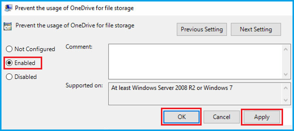 Disable OneDrive Using Group Policy
