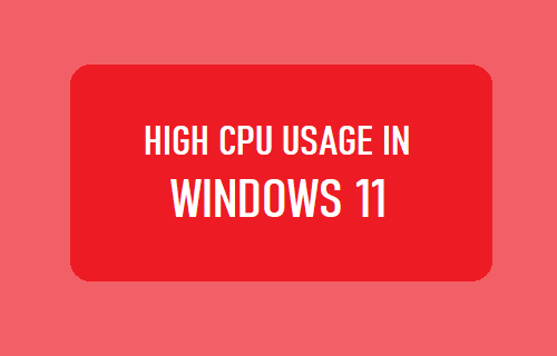 High CPU Usage Windows 11