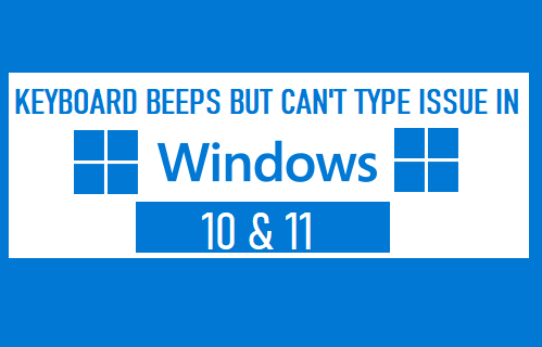 Tastatur Piept, Kann Aber Windows 11/10 Nicht Eingeben