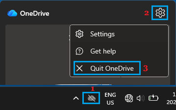 Quit OneDrive