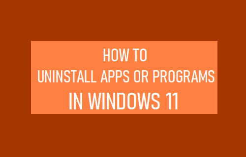 Deinstallieren Sie Apps Oder Programme In Windows 11