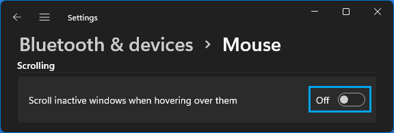 Disable Scroll Inactive Windows option