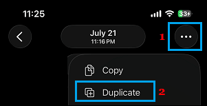 Duplicate Photo Option On iPhone Photos App