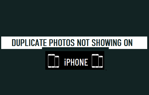 Duplicate Photos Not Showing on iPhone