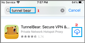 Reinstall TunnelBear VPN on iPhone