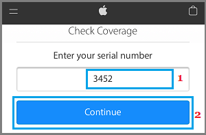 Enter iPhone Serial Number