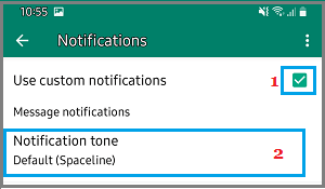 Verwenden Sie Benutzerdefinierte Benachrichtigungen Für Kontakte Auf Whatsapp
