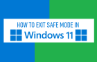 Exit Safe Mode in Windows 11
