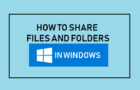 Share Files in Windows