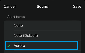 Select Notification Sound For WhatsApp Messages on iPhone