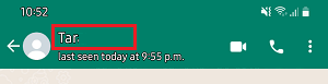 Whatsapp Contact Name On Android Phone