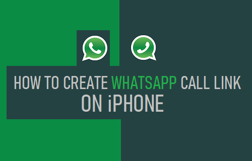 Erstellen Sie Einen Whatsapp-Anruflink Auf Dem Iphone